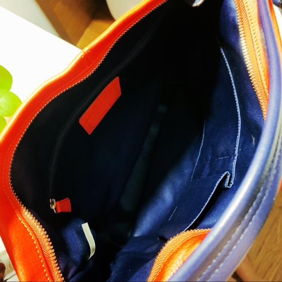 COACH Vermillion Multicolor Leather Hobo Bag NEW!! - Picture 6 of 8